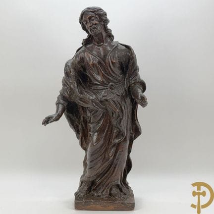 Antica raffigurazione religiosa scolpita nel legno