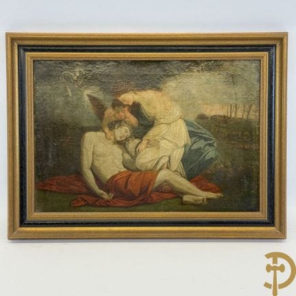 FOREST J.B., signiert „Belebte romantische Szene m