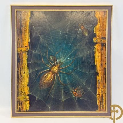 DELTOUR Marc signiert 'Gut und Böse, Spinne im Net