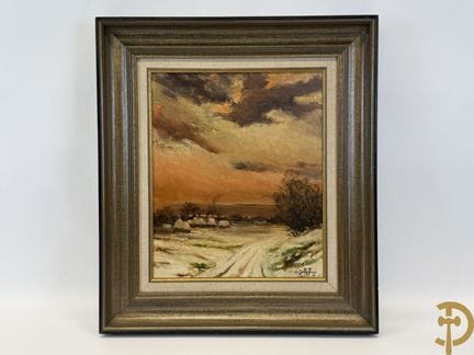 DEPYPERE M., signiert „69 ‚Winterlandschaft‘“, Öl 