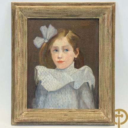 PIENEMAN N., firmato “Ritratto di ragazza”, olio s