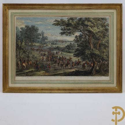 BAUDOUINS F., signiert: „Le roi dans sa calèche ac