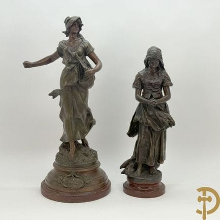 MOREAU Aug., signiert „La semeuse, die Säerin“, Za