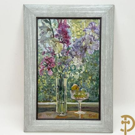 EGOROV A. (Andrei) „Blumenstillleben“, Öl auf Lein