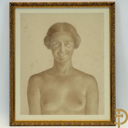 GEIRNAERT Geo, firmado «Busto de una dama», dibujo