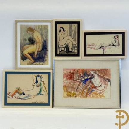 VAN DRIESSCHE Marcel, firmado «Mujeres desnudas», 