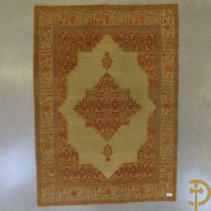Tappeto persiano annodato a mano, Tabriz, atelier 