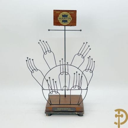 Espositore pubblicitario vintage con struttura in 