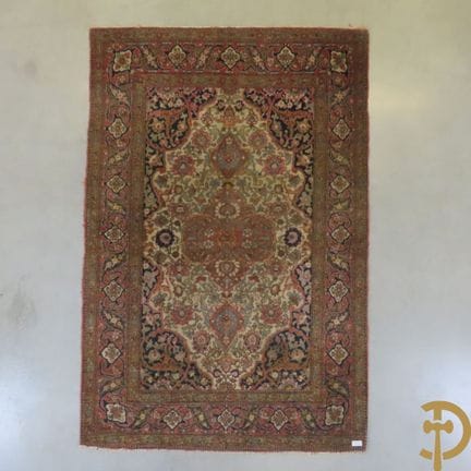 Antiker, orientalischer, handgeknüpfter Teppich mi