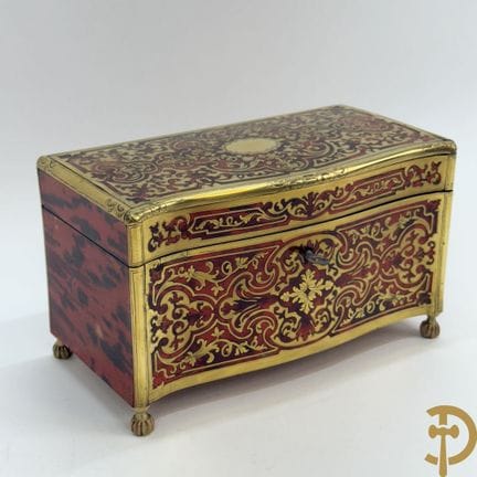 Teedose aus Kupfer und Schildpatt, Napoleon III. |