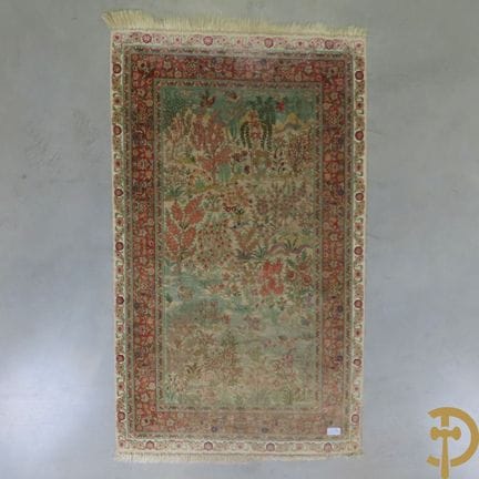 Handgeknüpfter orientalischer Teppich aus Seide au