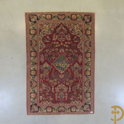 Antiker, orientalischer, handgeknüpfter Teppich mi