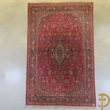 Handgeknüpfter orientalischer Keshan-Teppich mit B