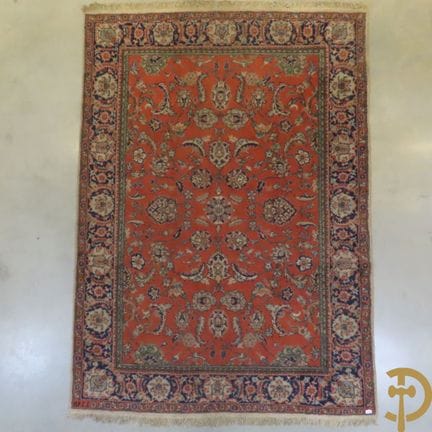 Handgeknüpfter Teppich aus dem Orient, signiert mi
