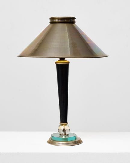 MODERNIST PIECE
Table lamp made of blackened wood 