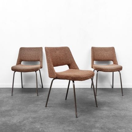 THREE CHAIRS, MODERNIST STYLE, PROBABLY FROM THE 1