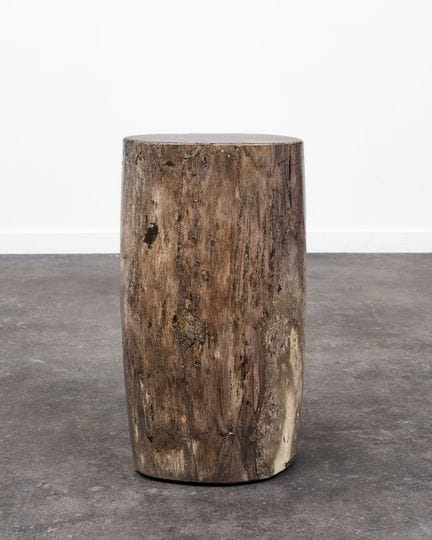 PETITE TABLE, BOIS PÉTRIFIÉ
H: 51  x D: 28  cm