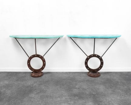 MARCO DE GUELTZL (1958-1992)
Paire de consoles
Aci