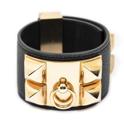 Hermès
Pulsera «Collier de Chien» de piel de becer