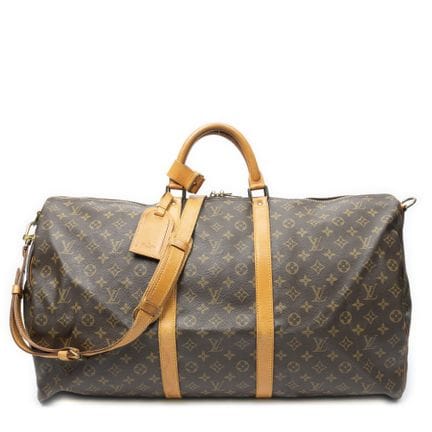 路易威登
“Keepall Bandoulière”单肩包，采用棕色“Monogram”涂层帆布与牛