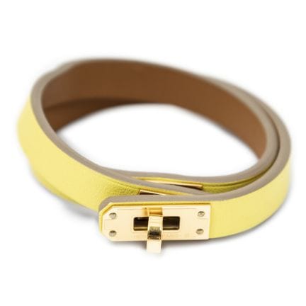 Hermès
Armband „Mini Kelly“ aus gelbem „Swift“-Kal