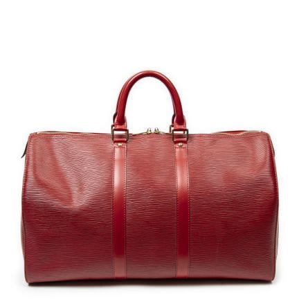 Louis Vuitton
„Keepall“-Umhängetasche aus rotem „É