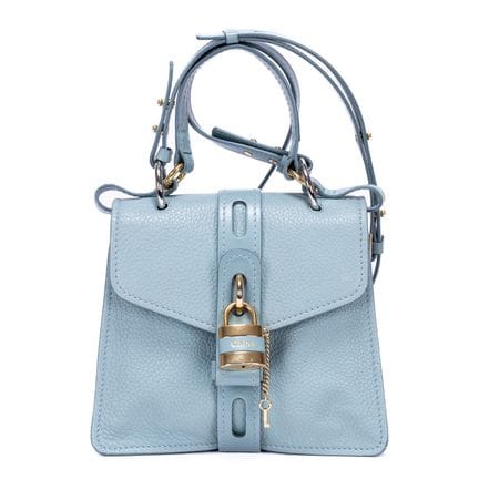 Chloé
Handtasche „Aby Day“ aus blauem, genarbtem K