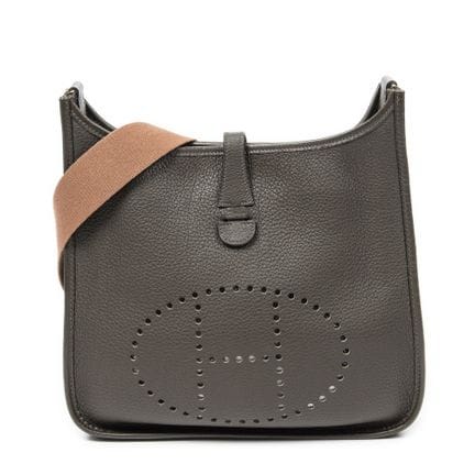 Hermès
Umhängetasche „Evelyne I“ aus grünem „Togo“