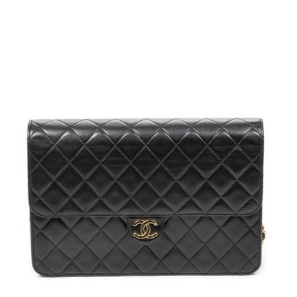 Chanel
Vintage
„Push Lock“-Umhängetasche aus schwa