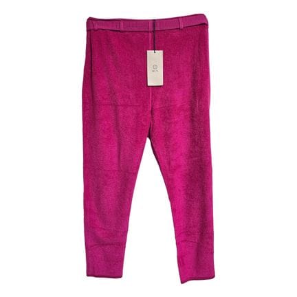 Maison Ullens
Pantaloni in cotone a spugna rosa.
C