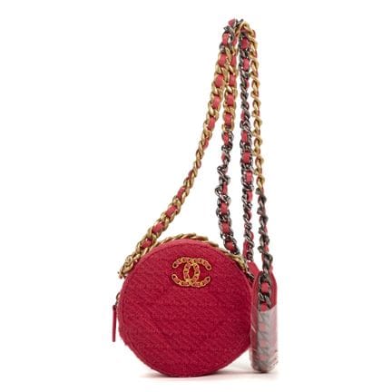 Chanel
Bolso de hombro «Round Chain 19» de tweed a