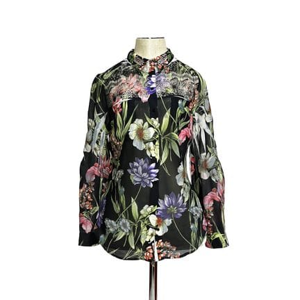 Guess
Transparentes Langarmhemd mit Blumenprint un