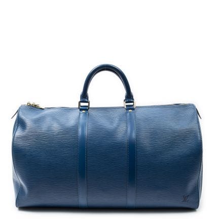 Louis Vuitton
„Keepall“-Umhängetasche aus blauem „