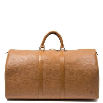 路易威登
棕色“Épi”小牛皮“Keepall”旅行包。
金色五金件。 
带有序列号。
尺寸：57 