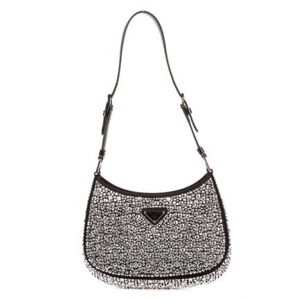 Prada
Bolso «Cleo» de lona de nailon negra con inc