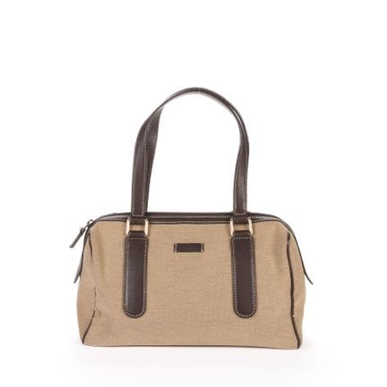 Gucci
Bolso «Bauletto» de lona beige y piel marrón