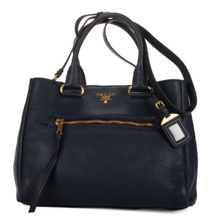 Prada
Umhängetasche „2-Way Tote“ aus marineblauem 