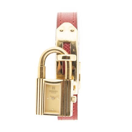 Hermès
Uhr „Kelly“ aus vergoldetem Edelstahl und r