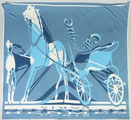 HERMÈS - FOULARD en soie élastique modèle "Calèche