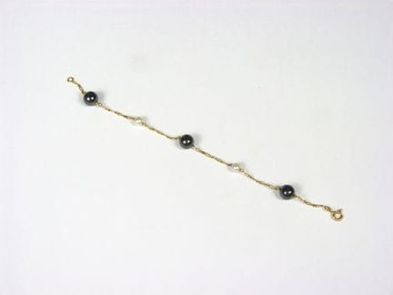 PULSERA de oro de 750 ‰ con perlas de cultivo blan