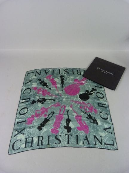 Christian LACROIX - FOULARD en mousseline de soie 