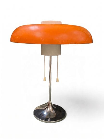 ARLUS DIFFUSION lampe "champignon" en métal chromé