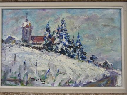 Julien DURIEZ (1900-1993) -"La chaux du Dombief / 