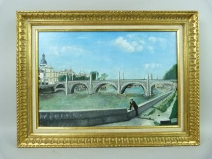 Ecole française du XXème siècle -" Pont Saint Laur