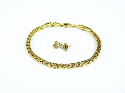 PULSERA de oro amarillo 750/°° con eslabones tipo 