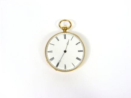 RELOJ DE BOLSILLO de oro amarillo de 750‰, esfera 