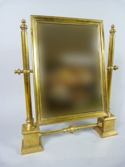 Tischspiegel im neoklassizistischen Stil mit Säule