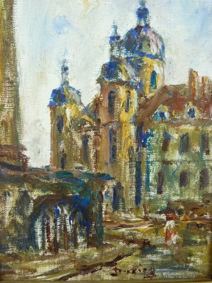 Julien DURIEZ (1900-1993) - " Eglise Saint-Pierre 