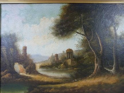 Escuela italiana del siglo XIX: «Templo del amor».