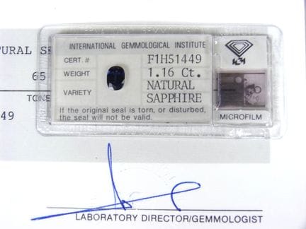 Lote de 3 ZAFIROS azules ovalados
1,49 ct, 7,77 x 